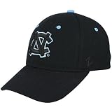 Zephyr North Carolina Tar Heels Black DH Fitted Hat