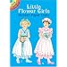 Little Flower Girls Sticker Paper Dolls