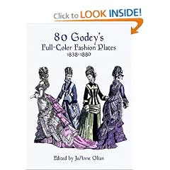 80 Godey's Full-Color Fashion Plates (1838-1880)