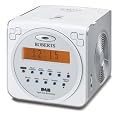 Roberts Radios Clock Radio With CD Bookmark - White
