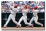 Philadelphia Phillies (Ryan Howard, Chase Utley, Jimmy Rollins) Sports Poster Print - 24