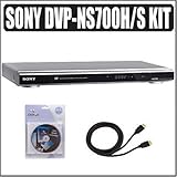 Sony DVP-NS700H/S 1080p Upscaling DVD Player (Silver) w/ Accessory Kit