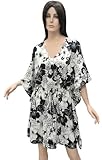 IMAGE OF Gorgeous Floral Printed Plus Size Kaftan Caftan Beach Cover up Tunic XMas Christmas Gift