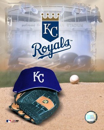 Kansas City Royals - '05 Logo / Cap and Glove - Licensed Photo by PhotoFile (8x10)