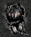 Wolf Breakout Queen Size Plush Raschel "Mink" Blanket By Penfound