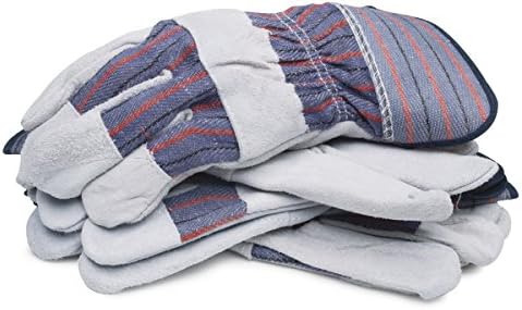 71050/XL3B X-Large Split Cowhide Leather Palm Gloves - Pack of 3