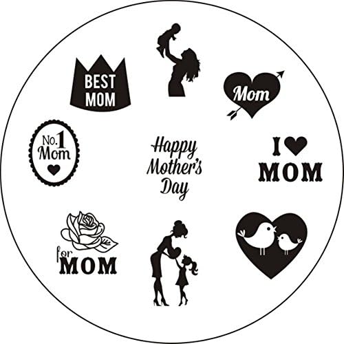 Born Pretty Mother's Day Theme Nail Art Stamping Template Image Plate BP70