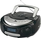 AEG SR 4328 Stereoradio (CD/MP3-Player, LC-Display) schwarz/silber