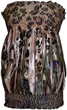 Leopard Print Gold Sublimation Satin Scarf Tube Top Jr. Plus Size