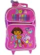 Dora The Explorer Large Rolling BackPack - Dora Large Rolling School Bag