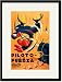Black Framed/Matted Print 17x23, Piloto a la Fuerza