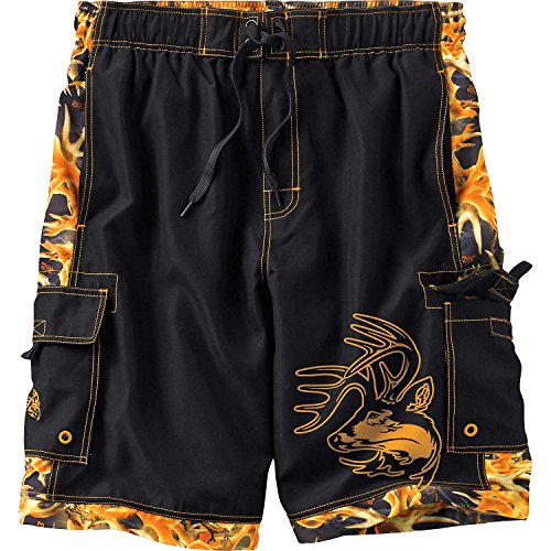 Legendary Whitetails Mens Camo Rush Cargo Swim Trunks