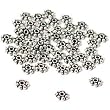 50 Sterling Silver Bali Spacer Daisy Beads Flower 4mm