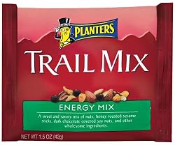 Planters Trail Mix, Energy Mix, 1.5-Ounce Pouches (Pack of 30)