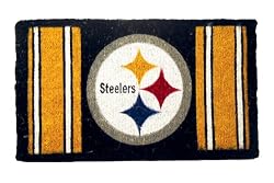 Pittsburgh Steelers Bleached Welcome Mat (Doormat) 18"x30"Welcome Mat Bleached-Pittsburgh Steelers -