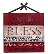 Bless All Who Enter Vintage Inspirational Word Sign