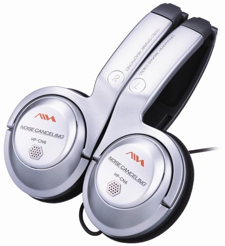 Aiwa HP-CN6 Noise-Canceling Over-the-Ear Headphones