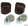 2 10X Round 18mm Chrome Plated Jewelers Eye Loupes