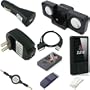 Ultimate Premium Accessory Bundle Combo for Microsoft Zune 80GB / 120GB Series MP3 Player: Black Silicone Skin Case Cover, USB 2in1 Data Sync Cable, USB Car Charger, USB Wall / Travel / AC Adapter Charger, 3.5mm Auxillary Retractable Cable, Belt Clip, Arm
