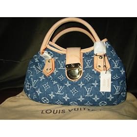 Louis Vuitton Denim Pleaty Handbag