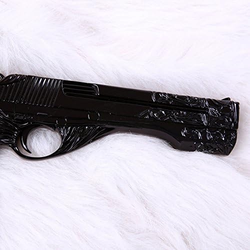 Tonith® High Quality Solid Resin Realistic Weapon Gun DMC Devil May Cry Dante Cosplay Prop Ebony and Ivory (Ebony)
