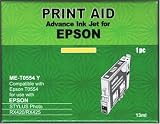 set of two compatible epson t0554 yellow inkjets for rx420/rx425