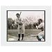 Ty Cobb, Detroit Tigers, With Batting, Sepia, Double Matted 8