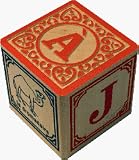 kids and infants educational toys item: French Alphabet Blocks