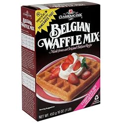 Classique Belgian Waffle Mix, 16-Ounce Boxes (Pack of 6)