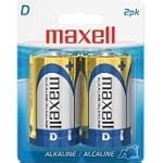 Maxell 723020 LR20 2BP D Cell 2 Pack Battery