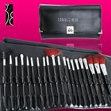 Fräulein 3°8® 20teilig Kosmetik Schmink Make-up Pinsel Brush mit schwarz Etui Set