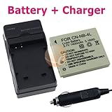 EXTENDED NB-4L NB4L Camera Battery + Charger for Canon