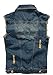 Idopy Men`s Retro Ripped Denim Jeans Vest Sleeveless Jacket