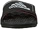 adidas Women's Adissage 2.0 Slides Sandal, Black/Silver/Shock Pink, 5