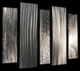 multi panel metal wall art sculpture - parallel dendrites by nicholas yust