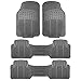 FH Group F11306GRAY-3ROW Floor Mat (Trimmable Heavy Duty 3 Row SUV All Weather 4pc Full Set - Gray)