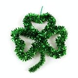 St. Patrick s Day Tinsel Shamrock Wall Decoration
