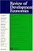 Review of Development Economics