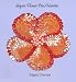 Sequin Flower Pin / Hair Tie ~ Edged Orange