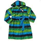 Me Too Bademantel Blockstreifen bunt Frottee Gr. 5-6 Jahre