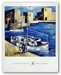 Tres Barcas y Bicicleta by Didier Lourenco 10"x10" Art Print Poster