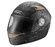 GLX Snell Full Face Motorcycle Street Helmet Matte Black Reaper X-Small