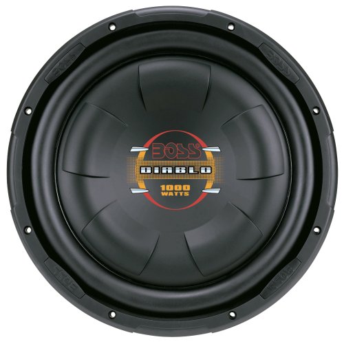Boss Audio D12F 12-Inch 4-Ohm Diablo Flat Subwoofer - Single (Black)