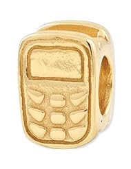 Reflection Beads Silver Gold Plated Cell Phone Accessories Bead