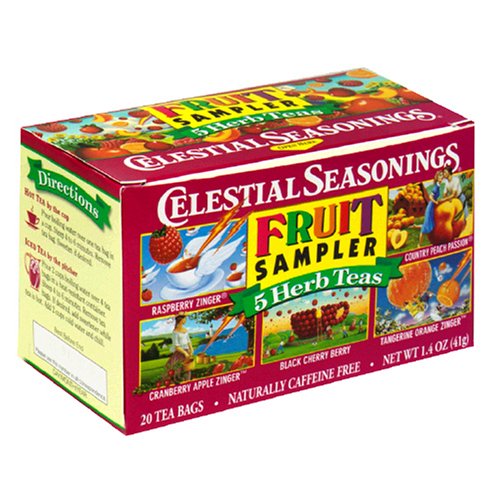 Celestial Seasonings Fruit Tea Sampler, Variety Pack of 5 Flavors, Tea Bags, 20-Count... by Celestial Seasonings