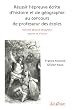 R�ussir l'�preuve �crite d'histoire et de g�ographie au concours de professeur des �coles
