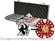 Custom Poker chip Set: Your logo or artwork stamped on the chips. 500 11.5 gram chip w/case & more.