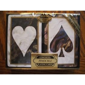 Congress Pinochle Marble Suits Playing Cards by 