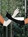 Long satin spandex gloves