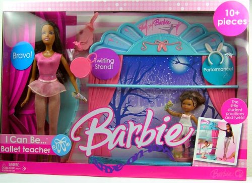 Childrens Toyshop  Toys : Barbie Dance Teacher Playset (Aa)